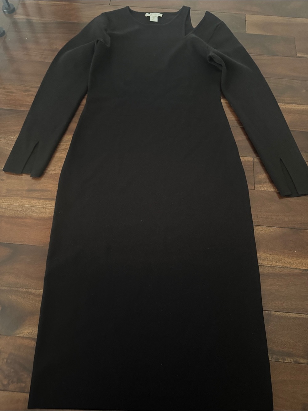House of Harlow 1960 Black Long Sleeve Midi Dress